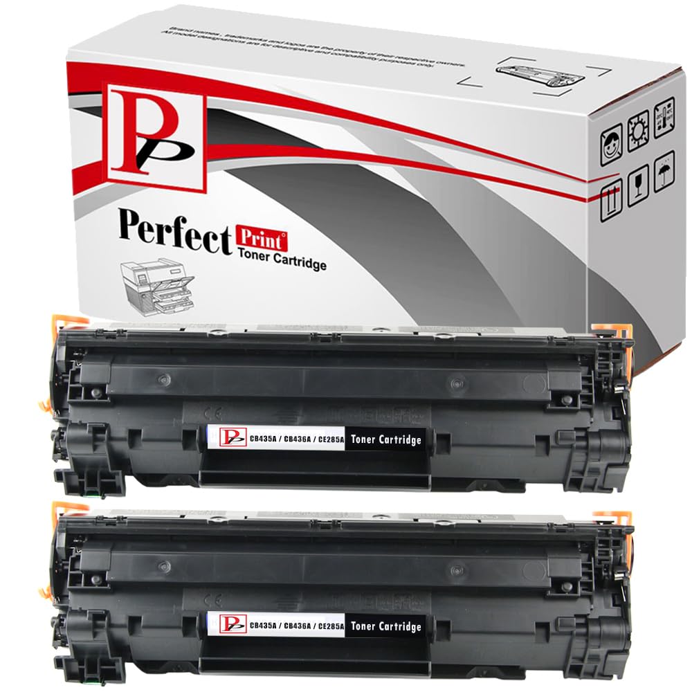 2 x CE285A 85A Compatible Toner Cartridge for HP LaserJet PRO M1130 M1132 M1210 M1210MFP M1212NF M1213NF P1100 P1102 P1102W, 1600 Pages