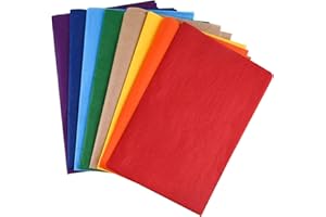 TUPARKA 60 Sheets Bright Colored Tissue Paper for Gift Wrapping Bags 8 Assorted Colors Tissue Paper Bulk Set for Art Craft Fl