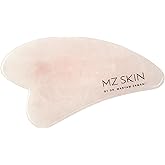 MZ Skin Rose Quartz Gua Sha Tool 1-Unit Facial Sculpting Massage Stone for Lymphatic Drainage and Circulation, Lift, Plump & Tone