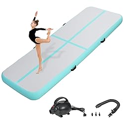 KIKILIVE Inflatable Air Gymnastics Tumbling Mat