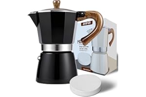 AGOGO Milano Moka pot, Stovetop Espresso maker, Greca Coffee Maker, Stovetop coffee maker and espresso maker percolator With 