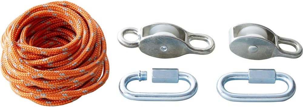 HABA Terra Kids Block and Tackle Rope and Pulley System - Perfect Tinkerers Kit for Outdoors or Inside with High Ceilings - Ages 6+