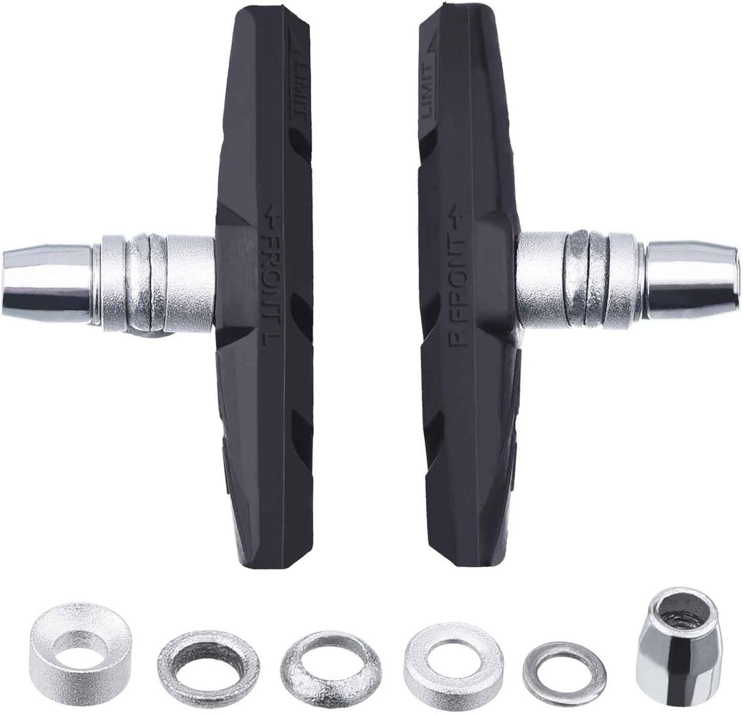 Hestya 3 Pairs V Bike Brake Pads with Installation Tool and Spacers V