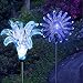 Christmas Decoration Solar Flower Lights Holiday Color Changing Sunflower Lily Flower For Outdoor Garden Patio Decor by Solarduke