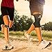 Knee Sleeve Package (Pack of 4) - Knee Compression Sleeve (1 Pair) & FREE Knee Braces (1 Pair) - Patella Knee Support Straps Sleeves - Knee Arthritis Brace & Pain Relief Strap (Black, Medium)