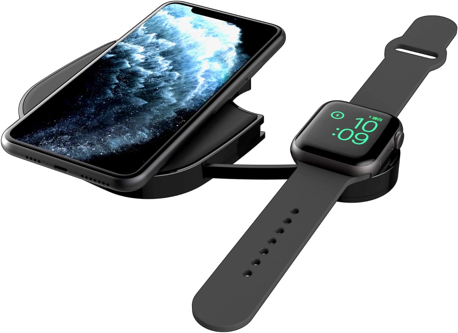 Watch Charger, TECTAG 10W Fast 3 in 1 Updated Version Wireless Charging Pad for iPhone Apple Watch AirPods Wireless Charger Station for iPhone 11/11 Pro Max/X/XS Max/8 iWatch Series 5/4/3/2/1