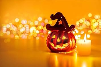 Amazon Com Laeacco 10x7 Halloween Theme Backdrop Vinyl Handcraft