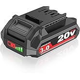 JGSPJ 3.0Ah Replacement for SKIL 20V Battery BY519701 BY519702 BY519601 BY519603,Compatible with SKIL PWRCore 20 Volt Lithium Battery