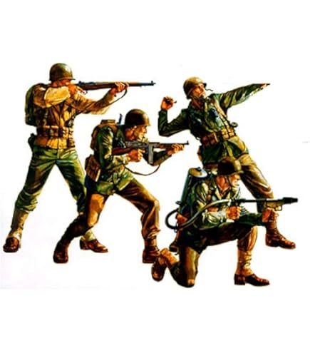 Amazon.com: Tamiya 35192 – WWII US Infantry Attack Figurines 1:35