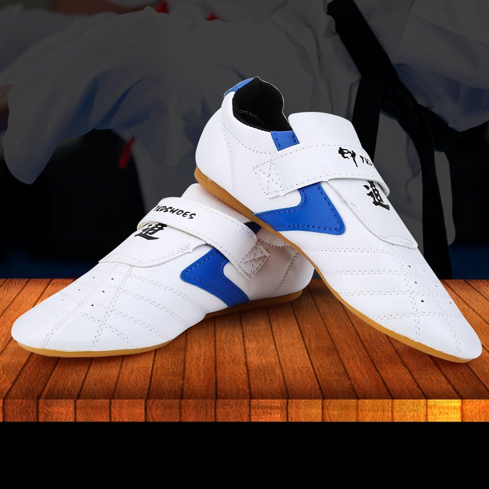 Vbestlife Taekwondo Shoes Men Women Kids Martial Art Shoes Karate Kung Fu Tai Chi Shoes Comfortable Lightweight Taekwondo Training Sports Shoes - Blue : Sports & Outdoors