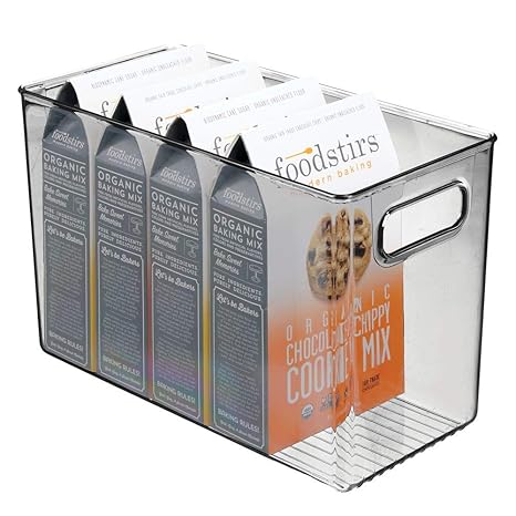 Amazon Com Mdesign Plastic Food Storage Container Bin With