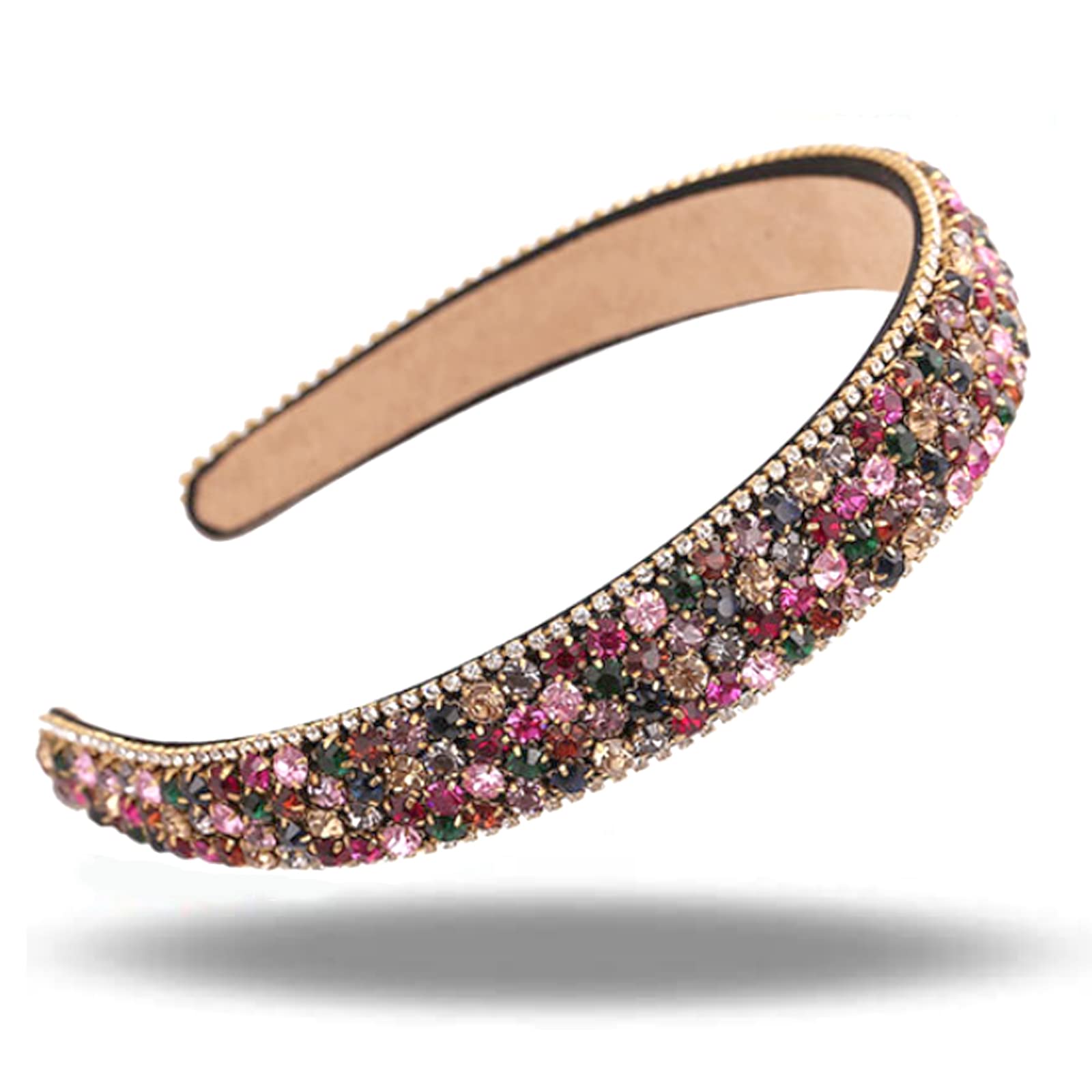 Xrten Multicoloured Rhinestone Crystal Headband for Girls Hair Accessory with Cute