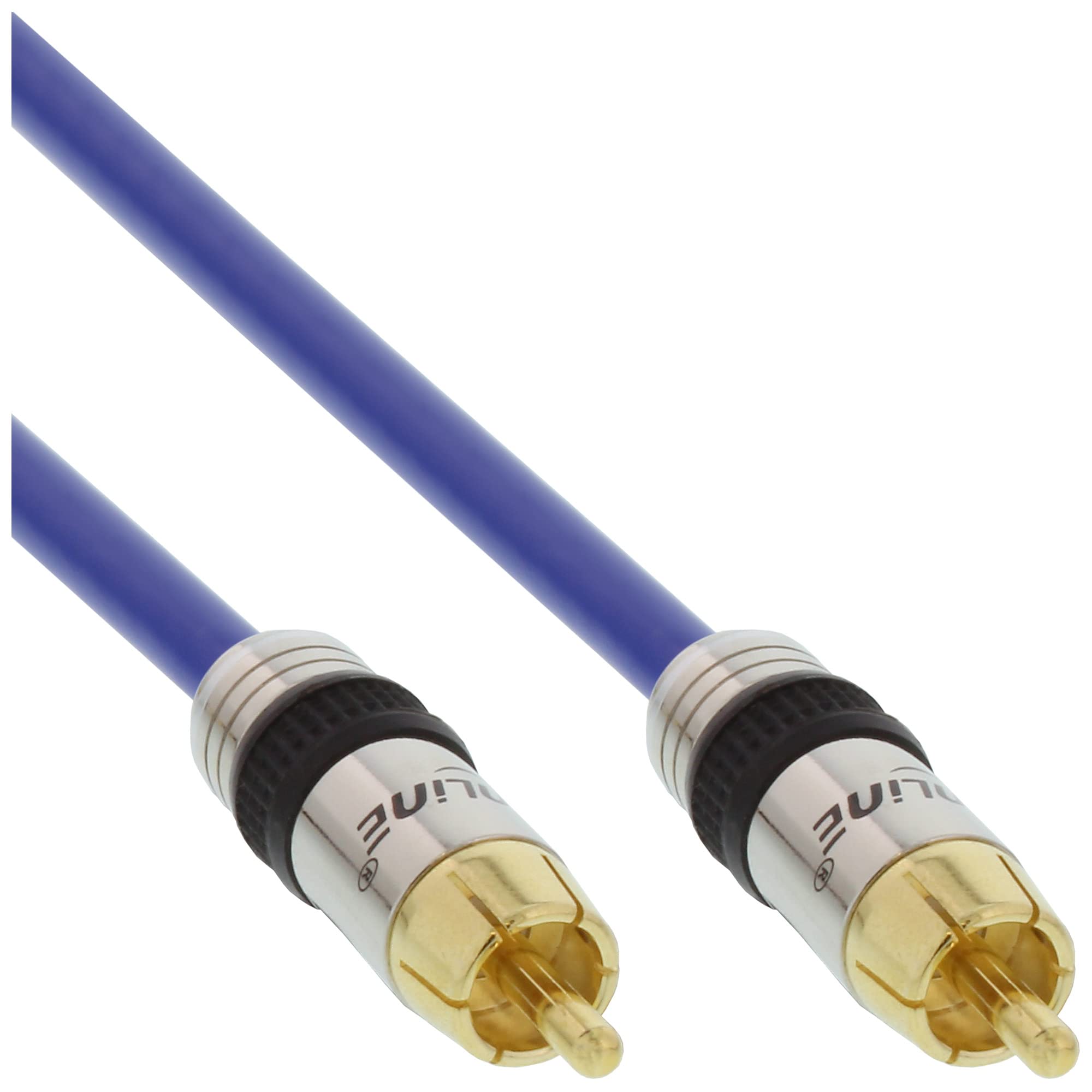 InLine Cinch Kabel AUDIO, PREMIUM, vergoldete Stecker, 1x Cinch Stecker/Stecker, 15m