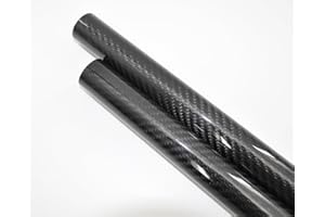 WHABEST 3K Roll Wrapped Carbon Fiber Tube OD 11mm 12mm 13 14 15 16 17 18 19 20MM X 1000mm Wing Tube Multi-Copter ARM DIY (8x12x1000mm Glossy Twill, 1)
