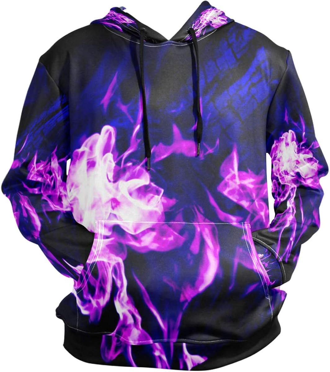 purple fire hoodie