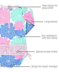 RuffleButts Baby Girls UPF 50+ Sun Protection