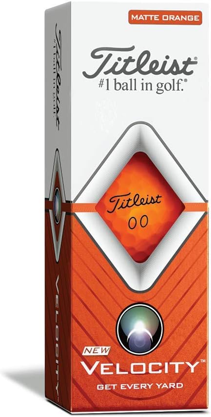 titleist velocity matte orange