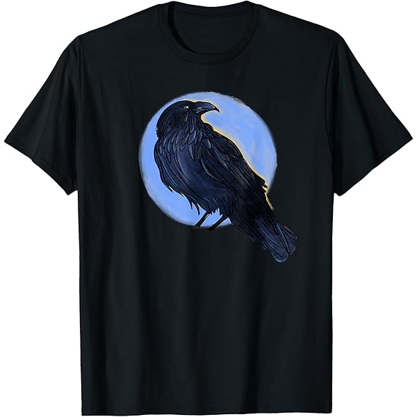 Amazon.com: cool black bird drawing of a raven, crow or black bird