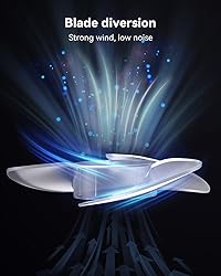 GEHEN Clip-On Fan with Sturdy Clamp, USB-Powered