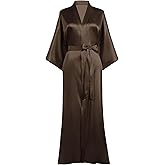 PRODESIGN Satin Kimono Robe Women Long Silky Kimono Bathrobe Sleepwear Wedding Bridesmaid Robe