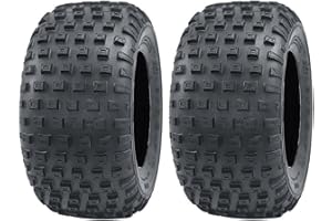 ATV Tire, 18X9.50-8, 4Ply, Knobby-2 TIRES, Ships same day from Canada, OEM replacement tire for Brands like Honda, Yamaha, Po