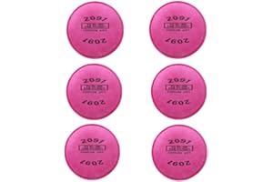 LMINHAN 3 Pair 2091 Particulate Filters, 2091 Filter for Dust Asbestos Woodworking Sanding Compatible with 6000 6200 6800 Series Respirator Mask