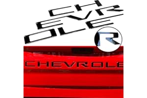 JHAZE Tailgate Inserts Letters Compatible for 2019 2020 2021 2022 2023 2024 Silverado, 3D Raised & Strong Adhesive Decals Letters, Tailgate Emblems Inserts Letters - Gloss Black