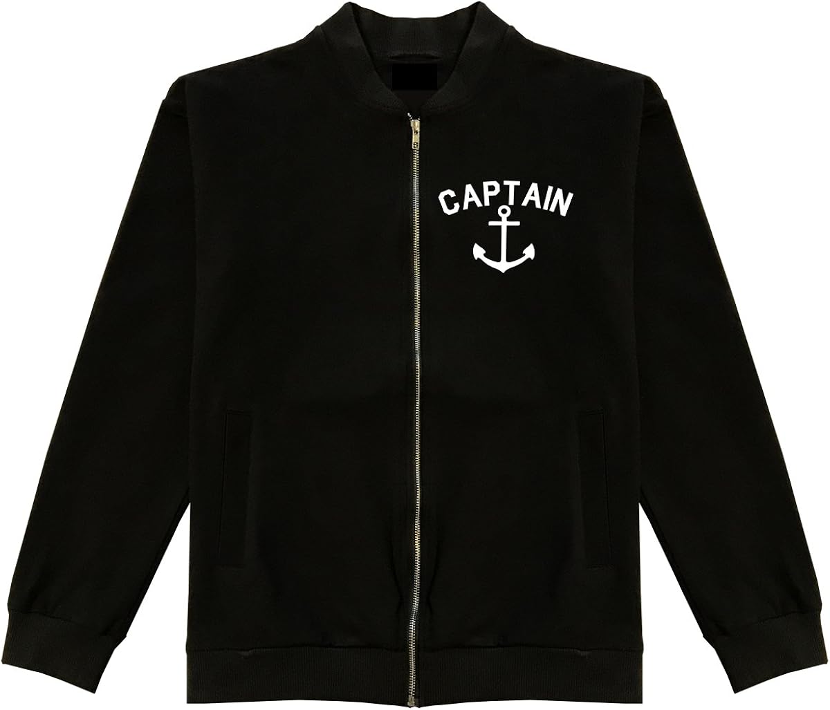 Sailing Captain Anchor Bomber Jacket at Amazon Men’s Clothing store