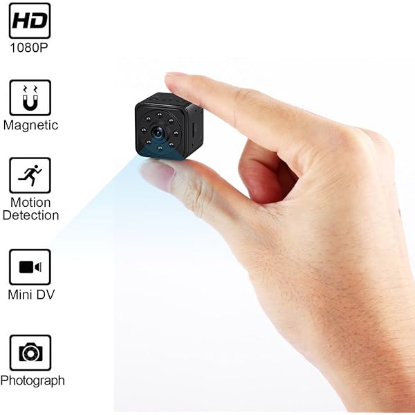 Montibello Com Mini Spy Camera Portable Hidden Camera 1080p Portable Pocket Nanny Camera Perfect Security Camera For Home And Office Use No Wifi Function Home Security Surveillance Tools Home Improvement