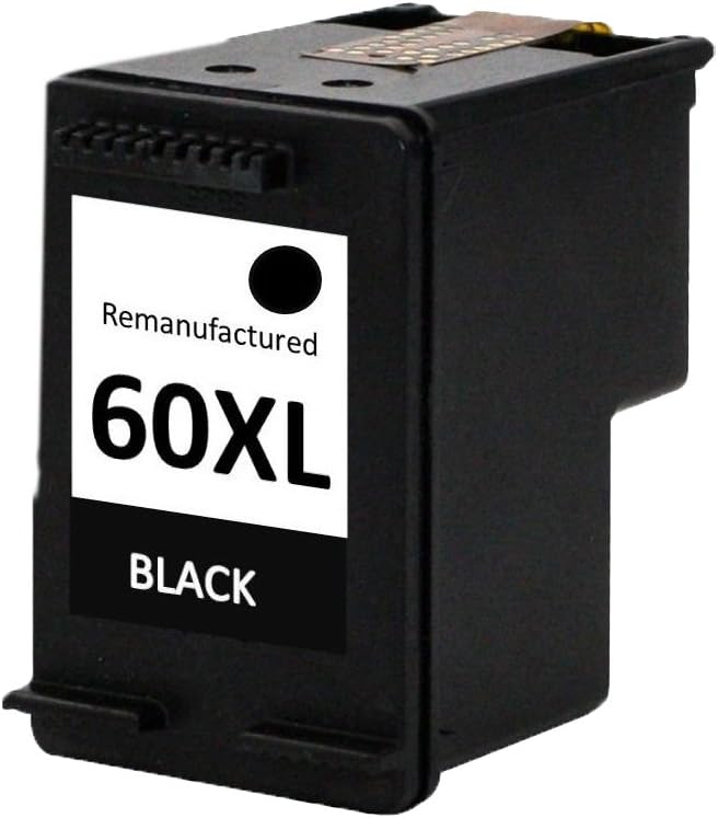 Remanufactured Ink Cartridge Replacement for HP 60xl CC641WN (1 Black 1 Pack)