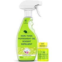 Amazon.com: All Natural Peppermint Oil Spray, Non-Toxic Rat ...