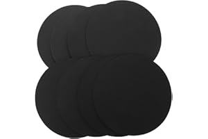 WRITWAA 8Pcs Black Mandala Painting Paperboard Round Drawing Panels for DIY Scrapbook Crafting and Greeting