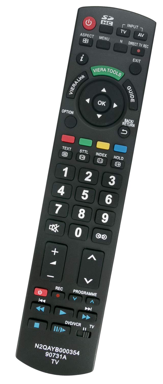 ALLIMITY N2QAYB000354 Remote Control Replace for Panasonic Viera LCD TV TX-LF32G10 TX-P42G10E TX-P42GW10 TX-L37GW10 TX-P50G10E TX-P50G10L TX-L37GF12 TX-P46GW10 TX-L32G10E TX-L37G10E