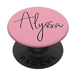 Alyssa Name Custom Girl name on Pink - Alyssa