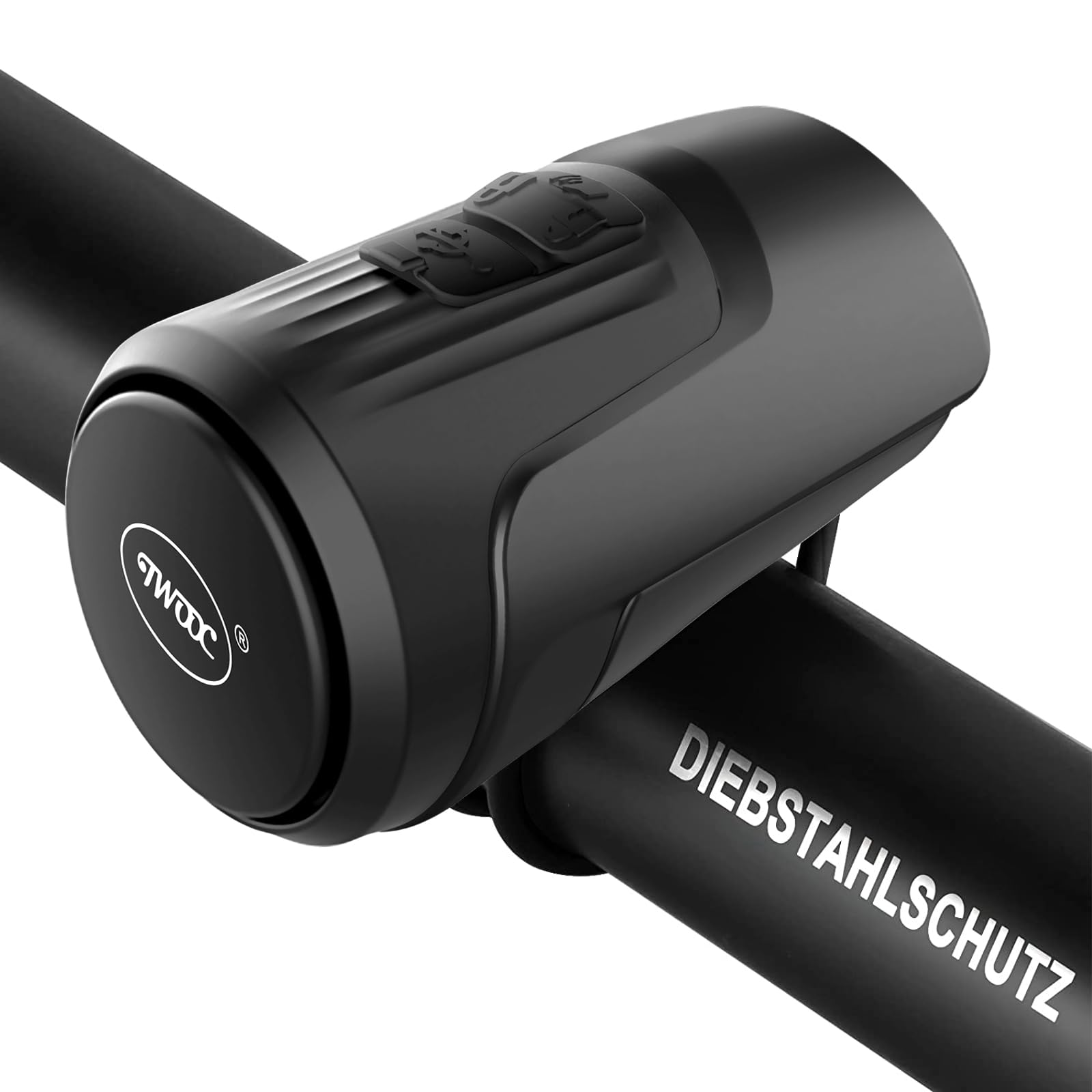 kimairy Electric Bike Bell, 125db Anti-Theft Alarm Loud Electric Bike Horn for Adults with 1 Sound Modes USB Rechargeable Battery Waterproof Bicycle Horn for MTB/BMX/Scooter/Road Cycling