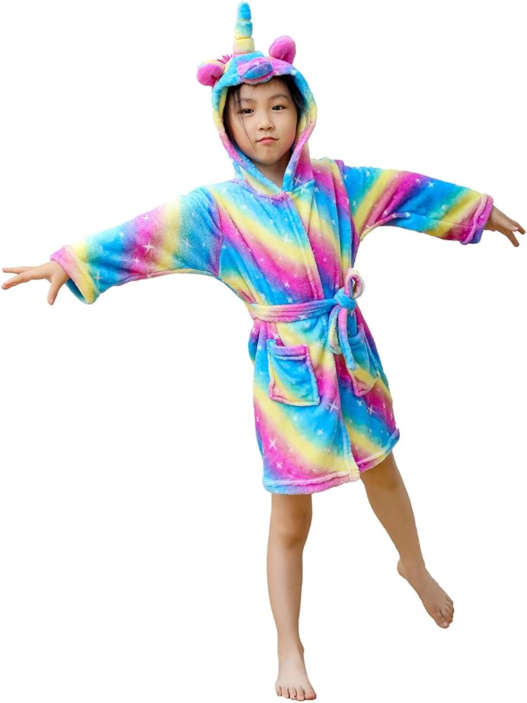 Robes Clothing & Accessories Beinou Unicorn Kid Robes Fleece Kid