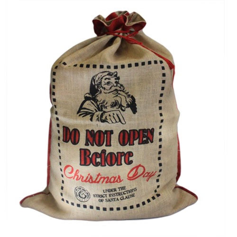 Jute Xmas Sack Do Not Open