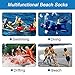 Beach Socks Wear in Sand Playing Volleyball & Soccer or as Booties for Snorkeling, Diving & Watersports（Kids Women and Men） ST01,Black,L