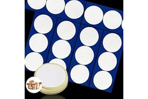 KONGKONGONE 18 Pieces Synthetic Filter Paper Stickers 65 mm PTFE Filter Disc 0.3 μm for Mushroom Cultivation Wide Mouth Jar Lids