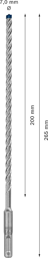 Bosch EXPERT SDS plus-7X Hammer Drill Bit 7 mm Carbide Long Life view 3
