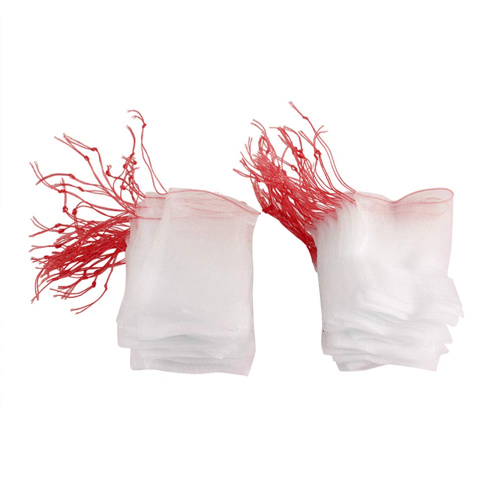 Garden Fruit Bags, 100pcs Fruit Mesh Bags, Fruit Protection Bags Fruit Mesh Bag Protection Bags Drawstring Mesh Bag Against Birds