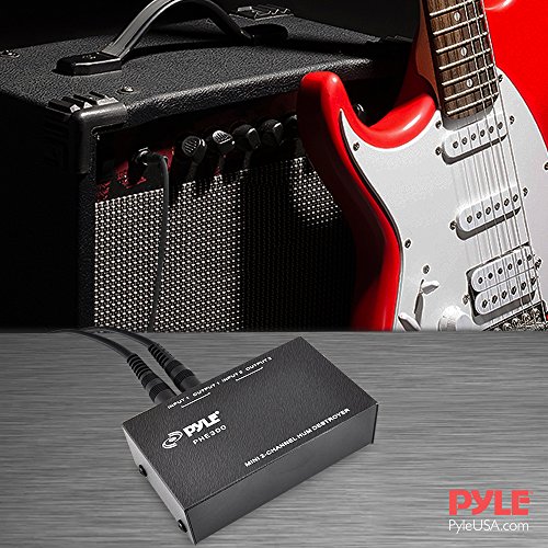 PYLEPRO Compact Mini Hum Eliminator Box2 Channel Passive Ground Loop Isolator,Noise Filter, AC