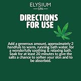 ELYSIUM SPA Muscle & Bath Soak with Natural Hemp Oil 450g Re-sealable Pack view 3