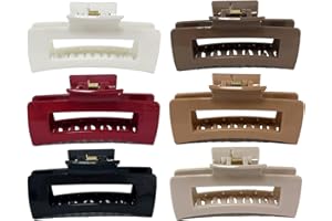 Hair Clips for Women 4.1 Inch Large Hair Claw Clips for Women Thin Thick Curly Hair,Big Rectangle Clips,Strong Hold jaw clips