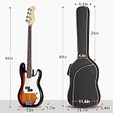 CAHAYA Electric Bass Case Gig Bag Backpack Padded 8mm Black CY0202-2 view 2