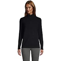 Lands' End Women's Quarter Zip Fleece Pullover Top