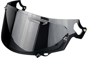 STABLENEINO Regent-X Replacement Helmet Visor Compatible with RX7X VAS-V MAX Quantum-X Corsair-X UV Protection Anti-Scratch Wearproof Shield Universal Face Shield Accessories(Dark Black)