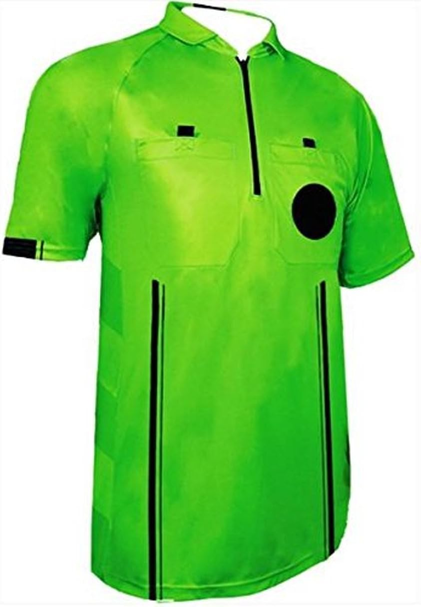 1 Stop Soccer New Men's Soccer Pro Referee Jersey Green