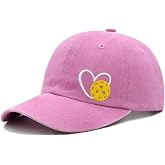MINYJHZ Pickleball Hat for Women Men, Adjustable Embroidered Heart Pickleball Baseball Cap