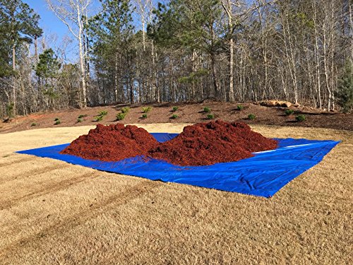 Hanjet Waterproof Tarps 15 x 20 5 Mil Thick Rain Covers Drop Cloths Camping Tents Tarp Blue